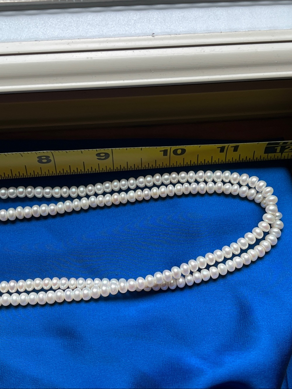 Source Unknown White Pearl Double Strand Necklace - Women Jewelry
